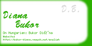 diana bukor business card